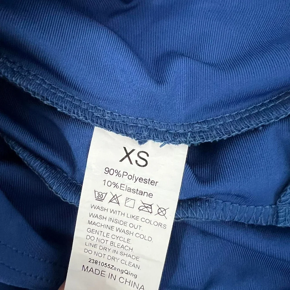 Navy Blue Elastane Skort - Size XS